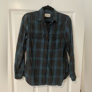 Ralph Lauren Plaid Flannel Button Down Small